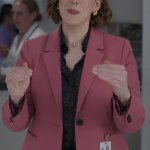 Vanessa Bayer Scrubs Revival Pink Coat